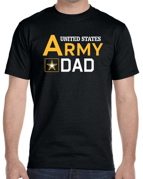 US Proud Army Dad Shirt Supporting Sons and Daughters Serving in the U.S. Military