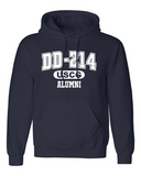 DD-214 US Coast Guard Alumni Hoodie for Proud, Brave Retired USCG Veterans