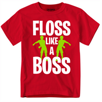 Floss Like A Boss Funny Youth Gamer Shirt for Boys and Girls