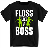 Floss Like A Boss Funny Youth Gamer Shirt for Boys and Girls