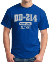 DD-214 Air Force Alumni T-Shirt for Brave Retired USAF Veterans