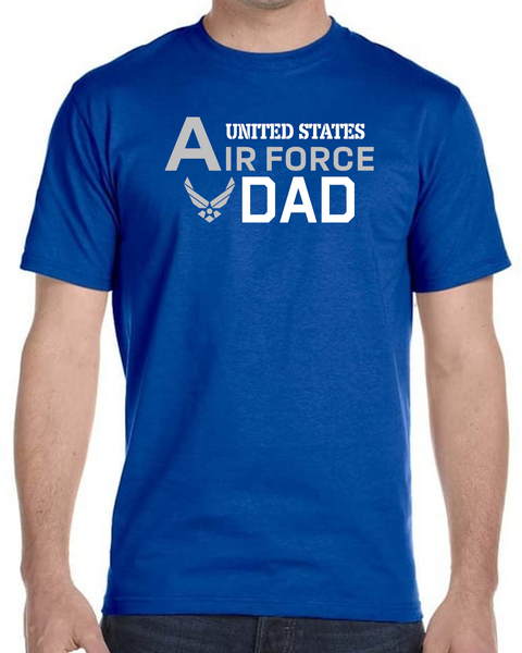 Proud US Air Froce Dad Shirt Supporting Sons and Daughters Serving in the USAF