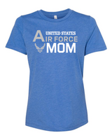 US Air Force Mom Shirt, Proudly Support Your Active Duty and Veteran Sons and Daughters, Proud USAF Mother Relaxed Fit Tshirt